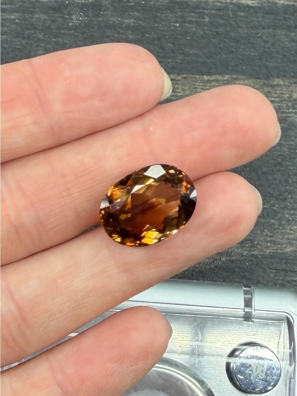 17.17CT Natural Imperial Topaz Faceted Oval cut Gemstone IF Clarity 17.5x13x9mm - Picture 12 of 14